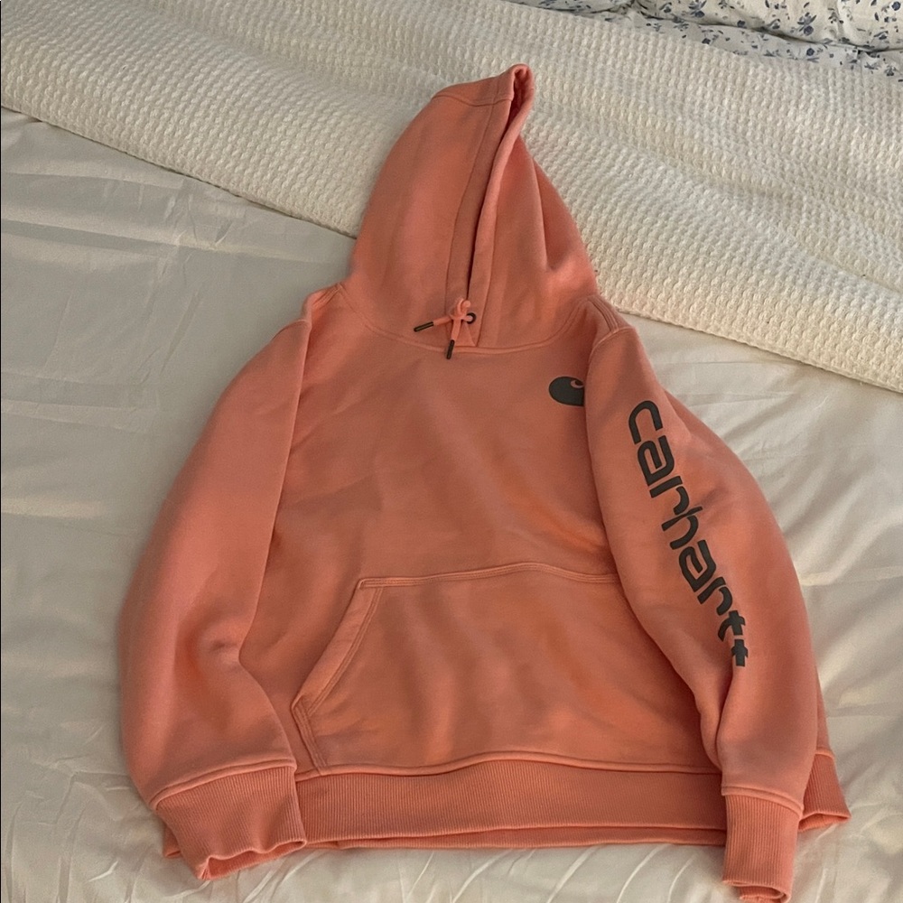 Carhartt Peach Hoodie with Logo